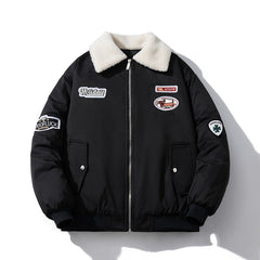Mens Vintage Jackets Harajuku ins Loose Padded Jacket Padded Jacket