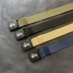 Stussy Belt Canvas Belt Nylon Casual Braided Belt