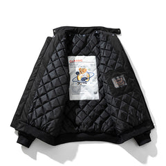 Men Vintage Jackets Autumn and Winter Padded Cotton Thickened Semi-turtleneck Jacket Cotton Jacket