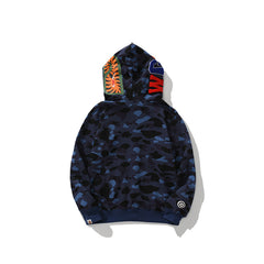 Bathing Ape Hoodie Double Hat Tiger Head Sweater Men's Cardigan