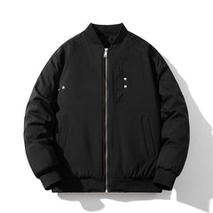 Men Vintage Jackets Loose Trend Baseball Suit Zip Padded Flight Suit