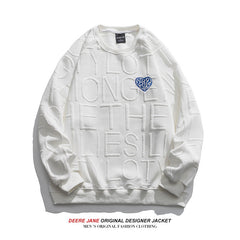 Men Pullover Hoodie Men Spring Autumn American Style Loose Trendy Casual Top