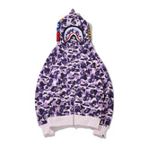 Bathing Ape Hoodie Taro Purple Embroidered Letters