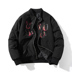 Mens Vintage Jackets Autumn/Winter Embroidered Jackets Vintage Baseball Uniforms