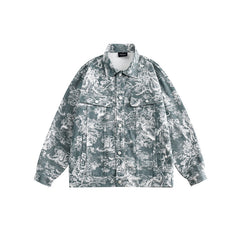 Unisex Jacket Retro Lapels Workwear Jacket for Men and Women Jacket