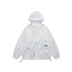 Unisex Jacket Hooded Hooded Jacket Jacket Men and Women Shell Jacket