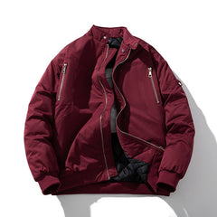 Men Vintage Jackets Autumn and Winter Padded Cotton Thickened Semi-turtleneck Jacket Cotton Jacket