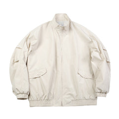 Unisex Jacket Vintage Waterproof Jacket for Men Loose Stand Collar Coat