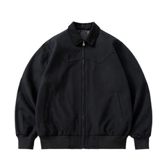 Mens Vintage Jackets Vintage Jacket Loose Locomotive Lapel Baseball Uniform