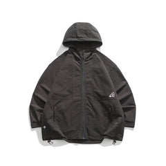 Unisex Jacket Function Men's Assault Jacket Solid Color Casual Loose-Fitting Hoodie Jacket