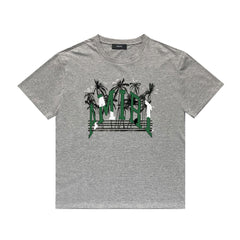 Amiri T Shirt Casual Hip Hop High Street round Neck Short Sleeve T-shirt