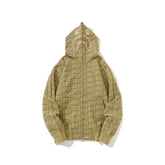 Bathing Ape Hoodie Full Print Sweater Cardigan Zip Hooded