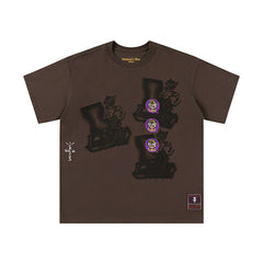 Travis Scott T-Shirt TRAVIS SCOTT Short Sleeve Summer KAWS Hip Hop T-Shirt