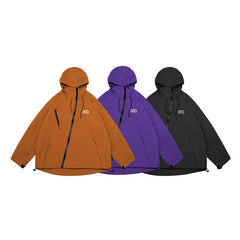 Unisex Jacket Loose Outdoor Hooded Jacket Shell Jacket