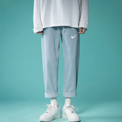 Men Jeans Summer Loose Summer Hip Hop Straight-Leg Pants Pants