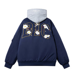 Men Vintage Jackets Baseball Jacket Embroidered Couple Trend Jacket