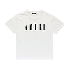 Amiri T Shirt Letter Printed Round Neck