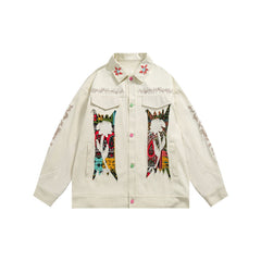 Unisex Jacket Vintage Jacket Loose Hippie Jacket