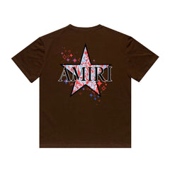 Amiri T Shirt Casual Hip Hop round Neck Short Sleeve T-shirt