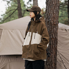 Unisex Jacket Men's Assault Jacket Loose Casual Hooded Coat Multicolor Jacket