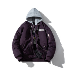 Mens Vintage Jackets Padded Jacket Baseball Jacket Embroidered Cotton Jacket