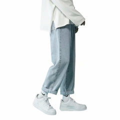 Men Jeans Summer Loose Straight Casual Pants