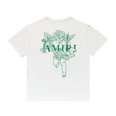 Amiri T Shirt Printed Casual Hip Hop round Neck Short Sleeve T-shirt