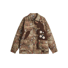 Unisex Jacket Loose Lapels Jacket Men and Women Spring and Autumn Coat