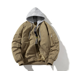 Mens Vintage Jackets Pilot Jacket Padded Jacket Winter Baseball Uniform