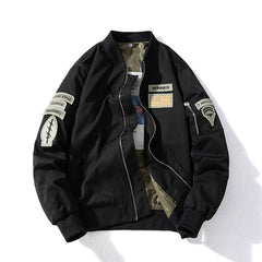 Mens Vintage Jackets Flight Suit Jacket Vintage Embroidered Baseball Suit Hooded