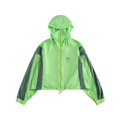 Unisex Jacket Hooded Jacket Summer Sun Protection Top Women's Short Sports Jacket