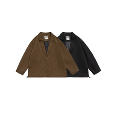 Unisex Jacket Vintage Overalls Jacket Men's and Women's Casual Suit Baggy Coat