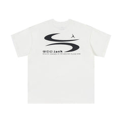 Travis Scott T-Shirt Hip Hop Travis Scott Short Sleeve Crew Neck Loose Casual Print T-Shirt