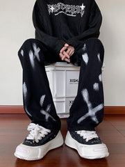 Men Jeans Slim Jeans Spring and Autumn Bootcut Trousers