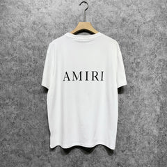 Amiri T Shirt Letter Printed Round Neck