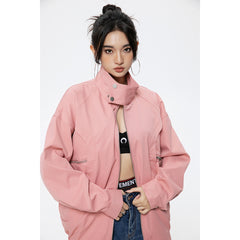 Unisex Jacket Vintage Spring and Autumn Coat Men's and Women's Casual Loose Lapel Jacket