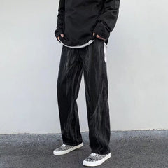 Men Jeans Hip Hop Tie-Dye Loose Wide-Leg Pants