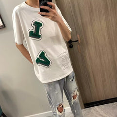 Men Jeans Ripped Jeans Men's Summer Vintage Distressed Zipper Trousers