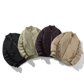 Mens Vintage Jackets Baseball Jacket Cotton Jacket Couple Flight Jacket