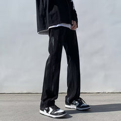 Men Jeans Spring Slim-Fitting Straight-Leg Pants Pants