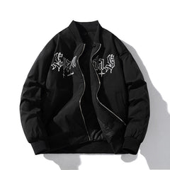 Men Vintage Jackets Baseball Suit Flight Suit Embroidered Jacket Top