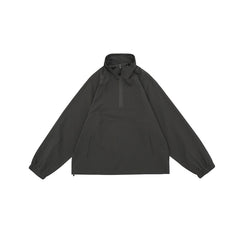 Unisex Jacket Retro Pullover Jacket Stand Collar Coat