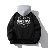 Mens Vintage Jackets Spring Baseball Suit Flight Suit Hooded Embroidered Jacket