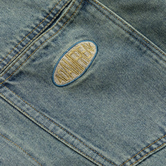 Unisex Jacket Denim Jacket Men and Women Couple Jacket Washed Top
