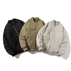 Mens Vintage Jackets Pilot Jacket Padded Jacket Winter Baseball Uniform