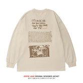 Men Pullover Hoodie Loose round Neck Long Sleeve Sweater Men Spring and Autumn