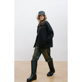 Unisex Jacket Rivet Vintage Overalls Jacket Coat