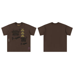 Travis Scott T-Shirt TRAVIS SCOTT Short Sleeve Summer KAWS Hip Hop T-Shirt