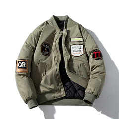 Mens Vintage Jackets Couple Oversize Flight Suit