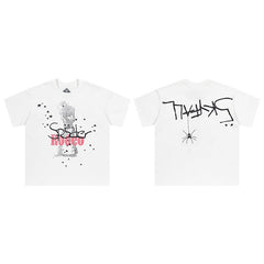 Travis Scott T-Shirt FW24 DAYS BEFORE RODEO Star print pattern short sleeve